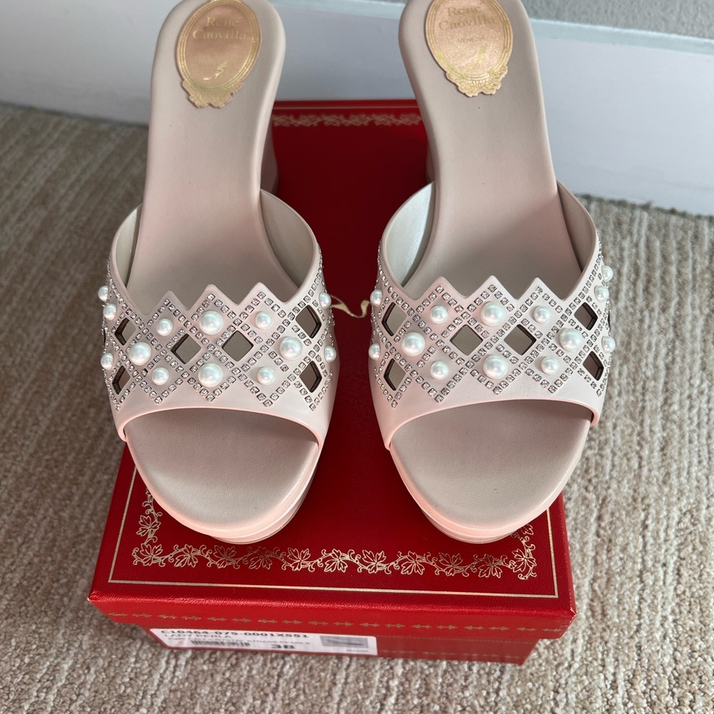 New, unused authentic Rene Caovilla sandals size 38